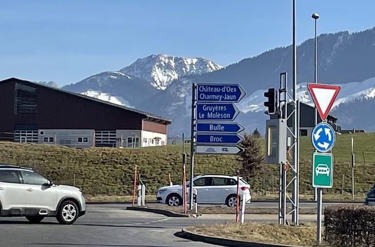 Sortie d’autoroute allongée à Bulle